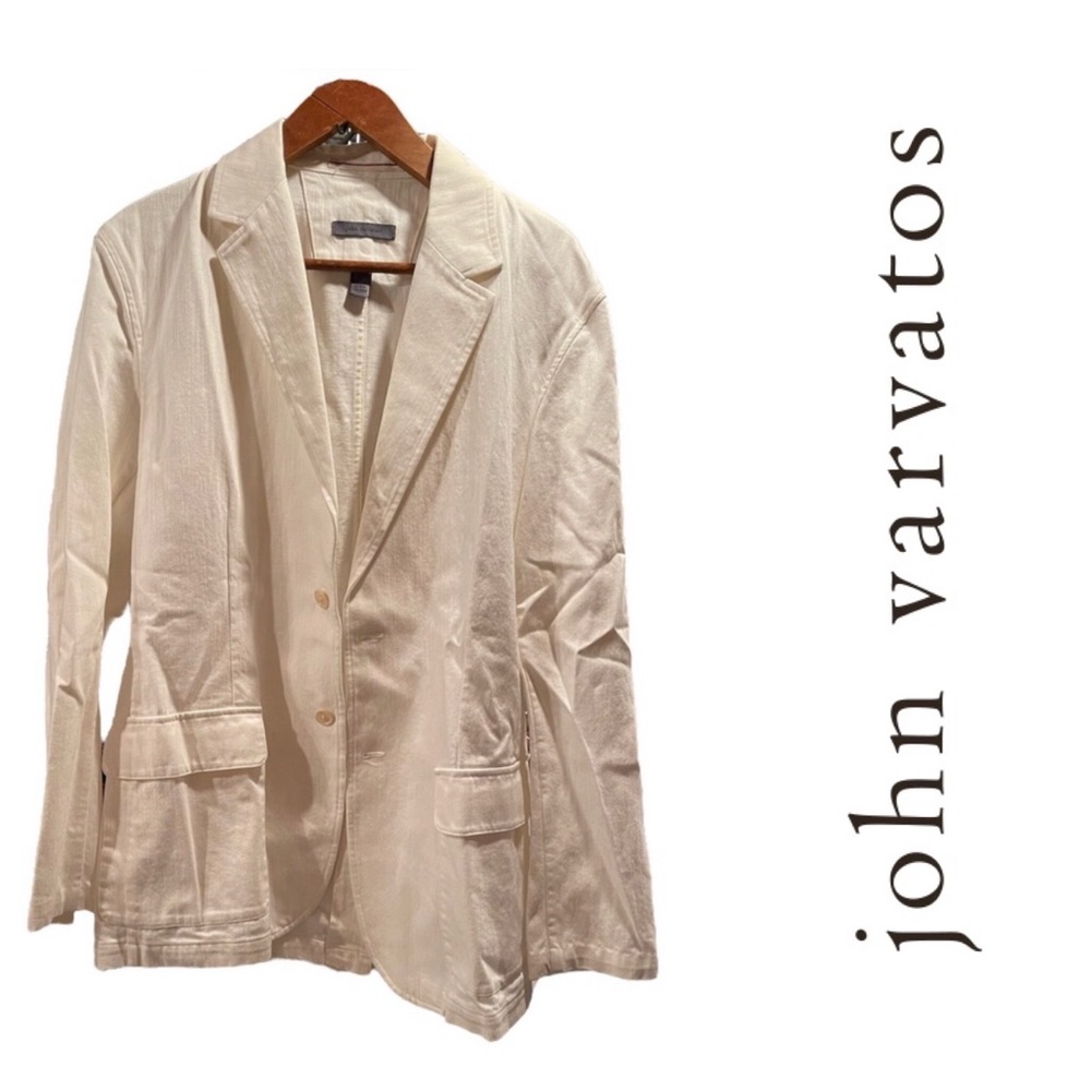 John Varvatos Cream Blazer
